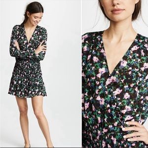 Veronica Beard Naomi Floral Print Silk Dress